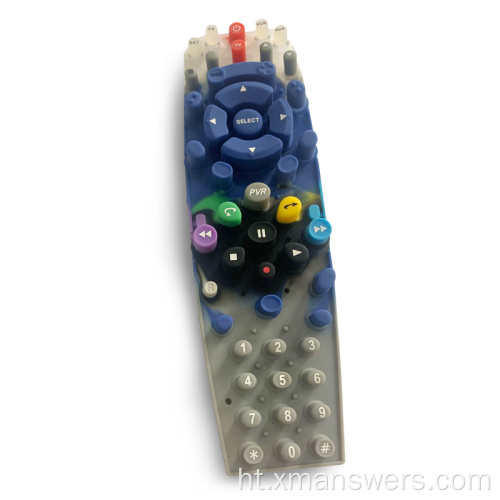 Custom Earastomer Silicone Rubber bouton pou Remote Controlle